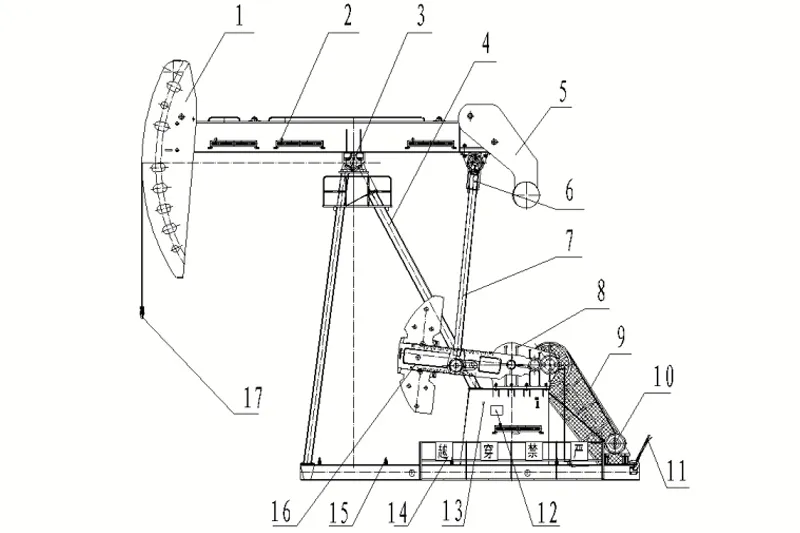 Станок-качалка со смещенным вниз гантелеобразным балансиром.01